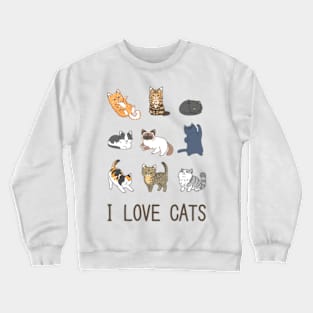 I Love Cats Crewneck Sweatshirt